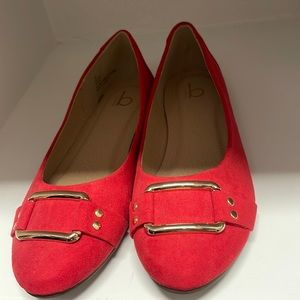 Barkers-Red Flats-size 8